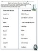 Nouns, Common Nouns & Proper Nouns Worksheets for Grade 1 & 2 /Google