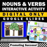 Google SLIDES Nouns and Verbs Parts of Speech Digital Inte