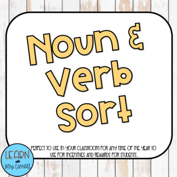 Preview of Nouns and Verbs Sort