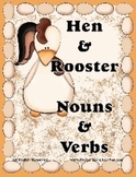 Nouns and Verbs Sort - Match the Egg to the Rooster or Hen