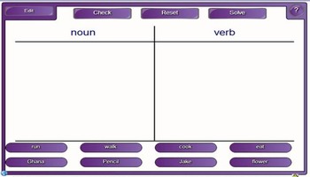 Preview of Nouns and verbs sorting