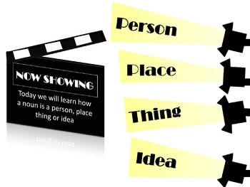 Preview of Nouns at the movies - Lesson One