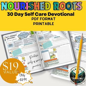 Preview of Nourished Roots: 30 Day Biblical Self Care Reflection Journal