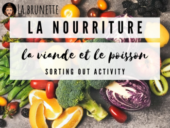 Preview of Nourriture - la viande et le poisson