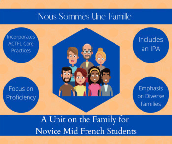 Preview of Nous Sommes Une Famille: A Unit and IPA about Diverse Families for French 1
