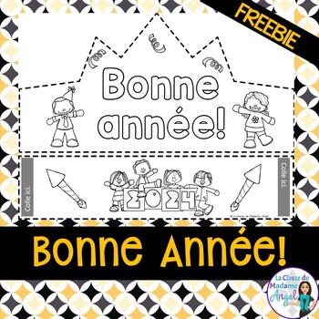 Preview of Nouvel An 2024 - French New Year's FREEBIE - Bonne année