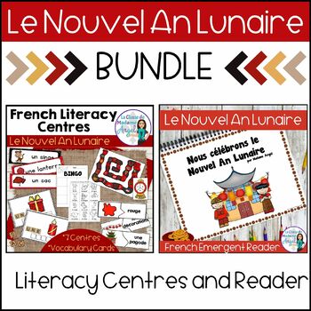 Preview of Nouvel An Lunaire | French Lunar New Year Literacy Activities and Reader BUNDLE