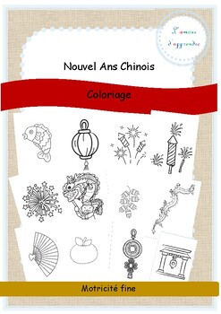 Preview of Nouvel Ans Chinois - cahier de coloriage