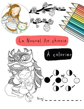 Preview of Nouvel an Chinois à colorier