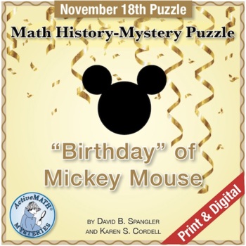 Preview of Nov. 18 Math & Entertainment Puzzle: Mickey Mouse | Venn Diagrams, Mixed Review