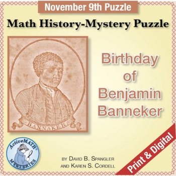 Preview of Nov. 9 Math & Black History Puzzle: Benjamin Banneker | Problem Solving