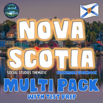 Preview of Nova Scotia Interactive Activities Consumable Workbook Multi Pack w/ Test Prep