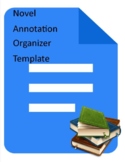 Novel Annotation Graphic Organizer Template