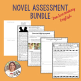 Novel Assessment Bundle- Use with any story or novel/Secon