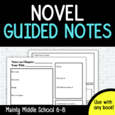 Novel Guided Notes Page