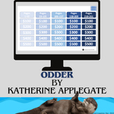 Novel Jeopardy for Odder by Katherine Applegate 2024-2025 