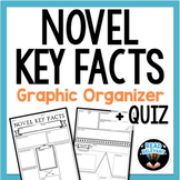 Novel Key Facts Graphic Organizer for ANY Novel with Liter