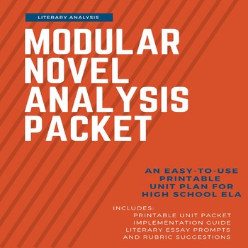 Preview of Novel Study One-Stop: A Modular Unit Plan for Literary Analysis