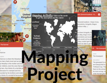 Preview of Novel Project: Mapping : Distance Learning Friendly.