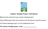 Novel Projects EASY to assess summer reading! BACK TO SCHO