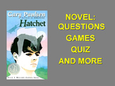 HATCHET (Gary Paulsen) - Novel Questions and More (reading