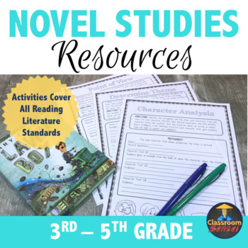 Preview of Novel Studies and Guided Reading Resources for Common Core