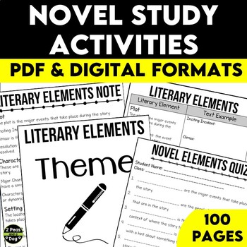 Preview of Novel Study Activities For Any Novel