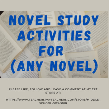 Preview of General Novel Study Activities