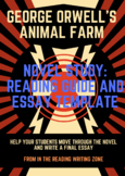 Novel Study: Animal Farm by George Novel - Reading Guide +