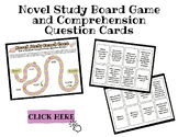 Novel Study/Book Club Reading Board Game Review *EDITABLE