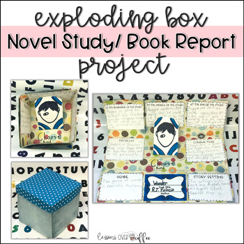 Preview of Novel Study/ Book Report "Exploding Box" Project (For Any Book)