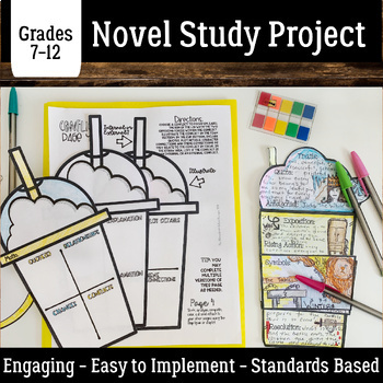Preview of Frappe Novel Book Project: Reading, Book Report, Characterization, Theme