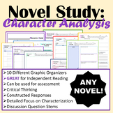 (ANY) Novel Study - Character Analysis