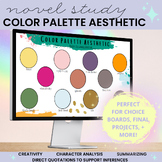 Novel Study Color Palette Aesthetic