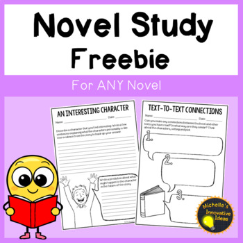 Preview of Novel Study Freebie