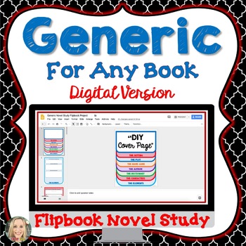 Preview of Novel Study, Generic, Flip Book Project, Digital Version, Paperless, Activities