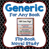 Novel Study, Generic, Flip Book Project, Writing Prompts, 