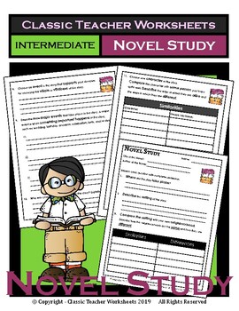 Novel Study Generic Novel Study Questions Intermediate Grades 3 6 3rd 6th Grade