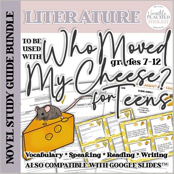 Preview of Novel Study Guide Bundle for Who Moved My Cheese? for Teens Print & Online Files