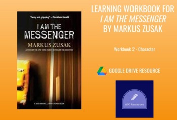 Preview of Novel Study - I am the Messenger by Markus Zusak - Character Workbook 2