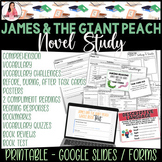 Novel Study James and The Giant Peach, Print, Digital, Goo