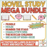 Novel Study MEGA Bundle: 6 no-prep novel studies | print a