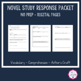 Distant Learning Novel Study Packet - No - PREP Digital Packet