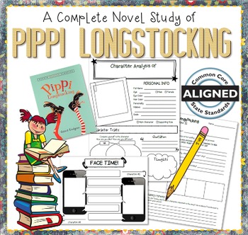 Preview of Novel Study: Pippi Longstocking by Astrid Lindgren