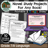 Novel Study Projects and Rubrics Grade 7/8 (Printable + Go