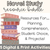 Novel Study Resource BUNDLE | Novel Activities to go with 