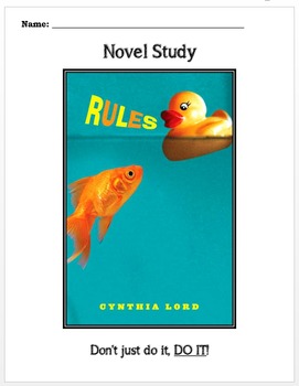 Preview of Novel Study: Rules by Cynthia Lord