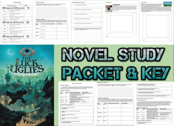 Preview of Novel Study Student Packet & KEY - Luck Uglies (Durham) - W