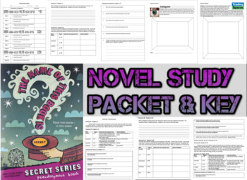 Preview of Novel Study Student Packet & Key - The Name of this Book is Secret (Bosch) - U