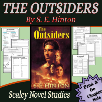 Preview of Printable Novel Study:  THE OUTSIDERS by S. E. Hinton